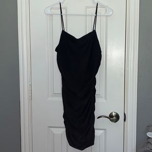 SHEIN Black Scrunch Dress